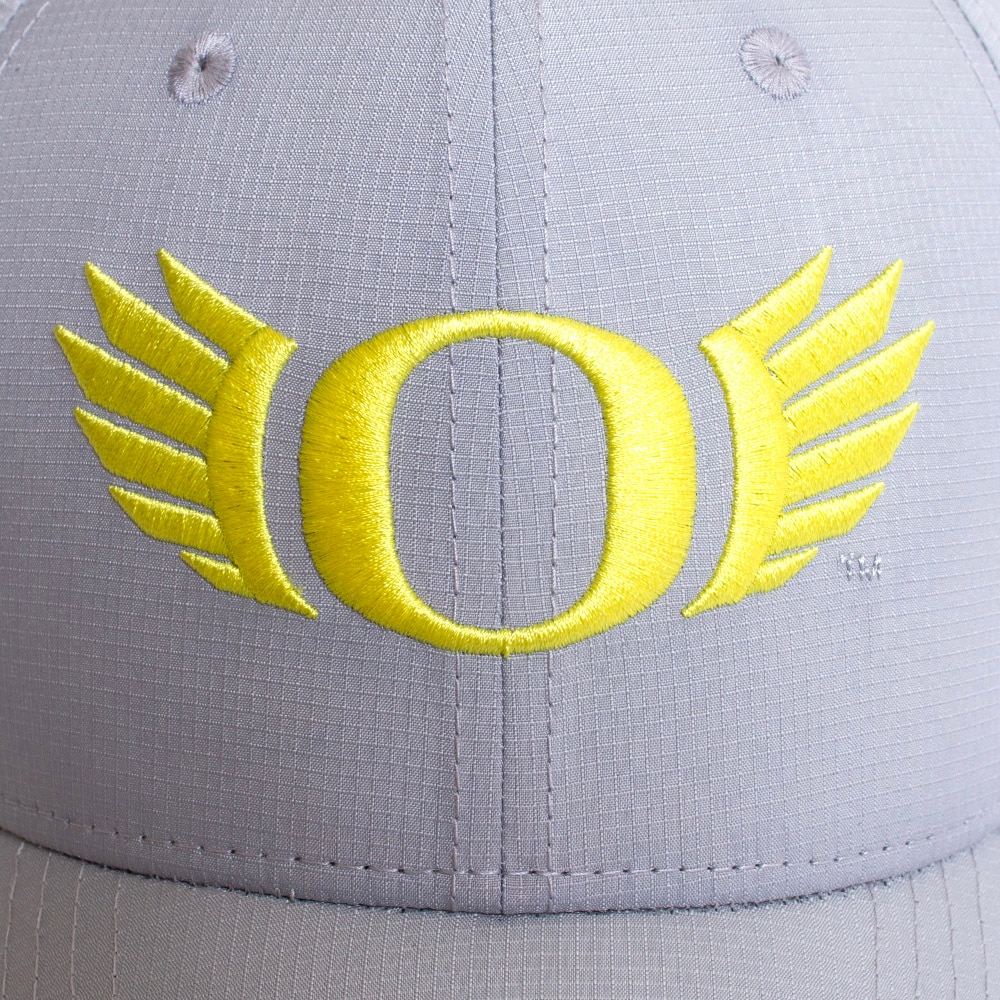 Classic Oregon O, Nike, Grey, Curved Bill, Performance/Dri-FIT, Accessories, Unisex, Structured, Basic, Adjustable, Hat, 808552